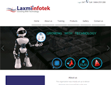Tablet Screenshot of laxmiinfotek.com